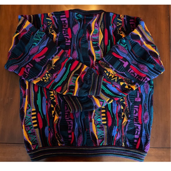 90s VINTAGE EMAROO 3D Sweater Men’s XL - Picture 4 of 10